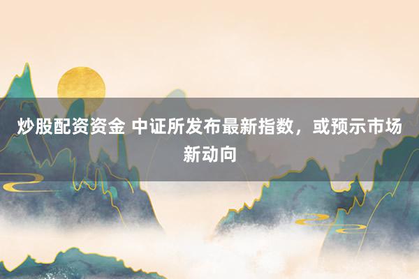 炒股配资资金 中证所发布最新指数，或预示市场新动向
